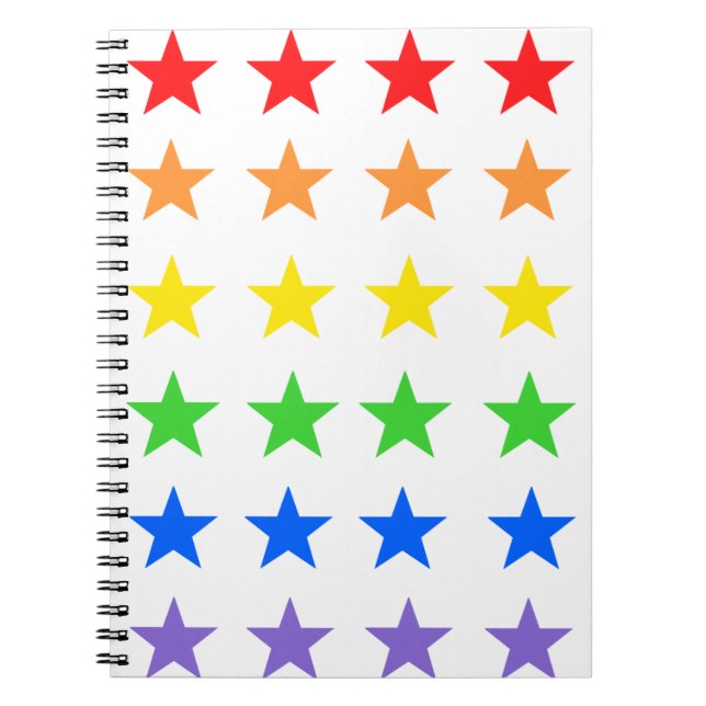 Caderno Espiral Rainbow starsky (Frente)