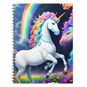 Caderno Espiral Rainbow Unicorn One