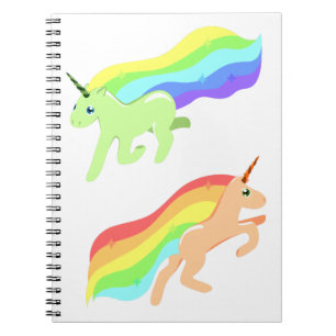 Caderno Espiral Rainbow Unicorns