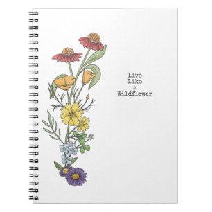 Caderno Espiral Rainbow Wildflower Sketbook