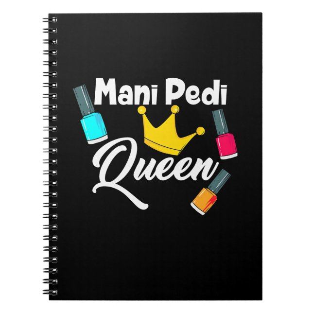 Caderno Espiral Rainha Artista de Unhas (Frente)