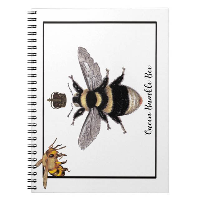 Caderno Espiral Rainha Bumble Bee (Frente)