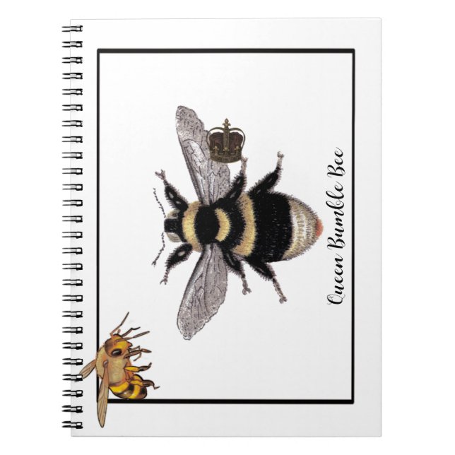 Caderno Espiral Rainha Bumble Bee (Frente)