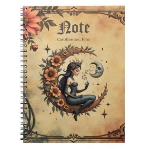 Caderno Espiral Rainha Crescente do Girassol