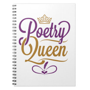 Caderno Espiral Rainha da Poesia