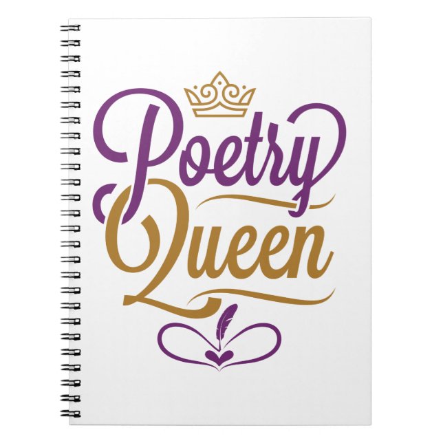 Caderno Espiral Rainha da Poesia (Frente)