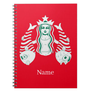 Caderno Espiral Rainha de Coroa Estelar Sereia Thunder_Cove
