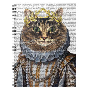 Caderno Espiral Rainha de Gato