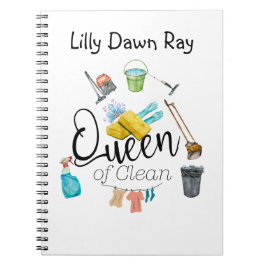 Caderno Espiral Rainha de Limpa