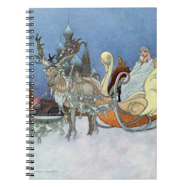 Caderno Espiral Rainha de Neve Ice Princess (Frente)