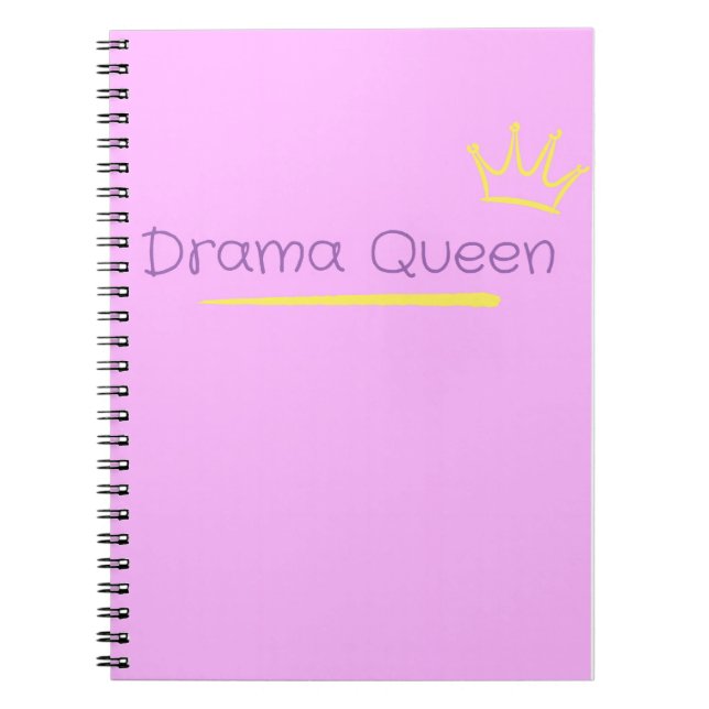 Caderno Espiral Rainha do Drama (Frente)