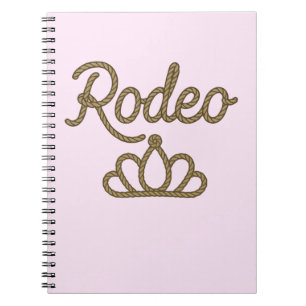 Caderno Espiral Rainha do Rodeio Coroa Tiara Country Western