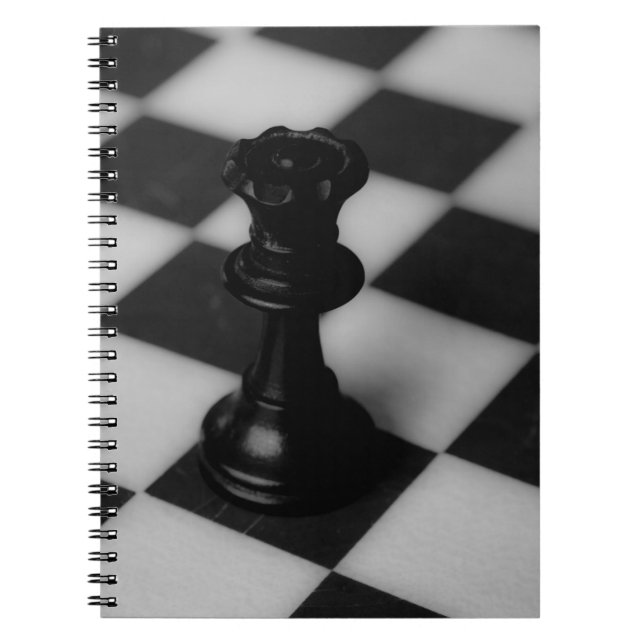Caderno Espiral rainha do xadrez (Frente)