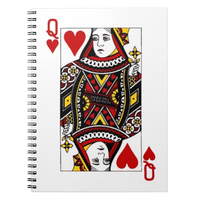 Caderno Espiral Rainha dos Corações (Frente)