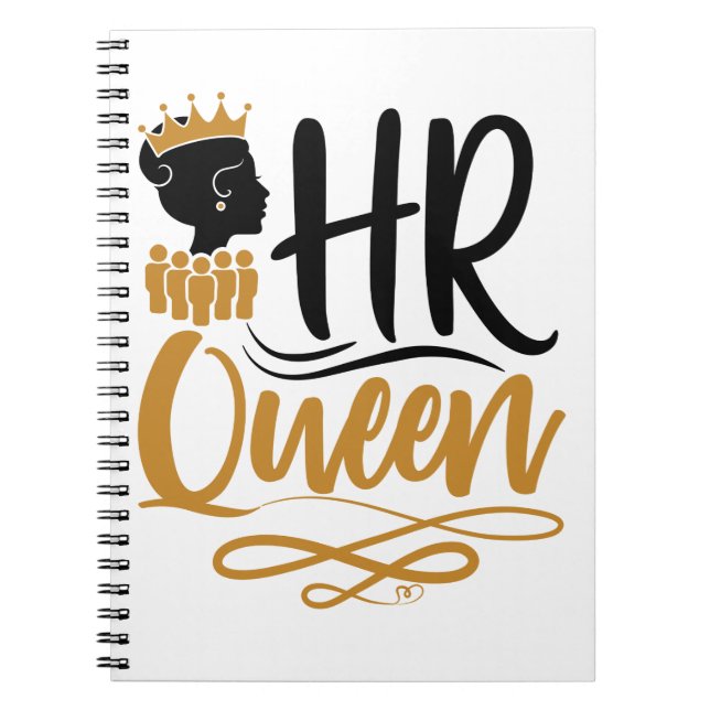 Caderno Espiral Rainha dos Recursos Humanos Mulheres (Frente)