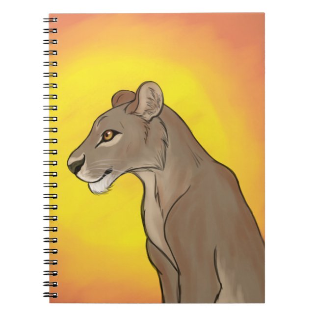 Caderno Espiral Rainha Lioness (Frente)