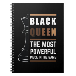 Caderno Espiral Rainha Negra A Peça Mais Poderosa Do Jogo
