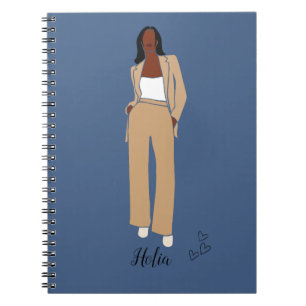 Caderno Espiral Rainha Negra, Melanina Rainha Africana Noteb