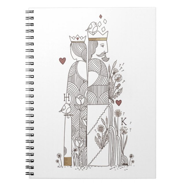 Caderno Espiral Rainha+Rei (Frente)