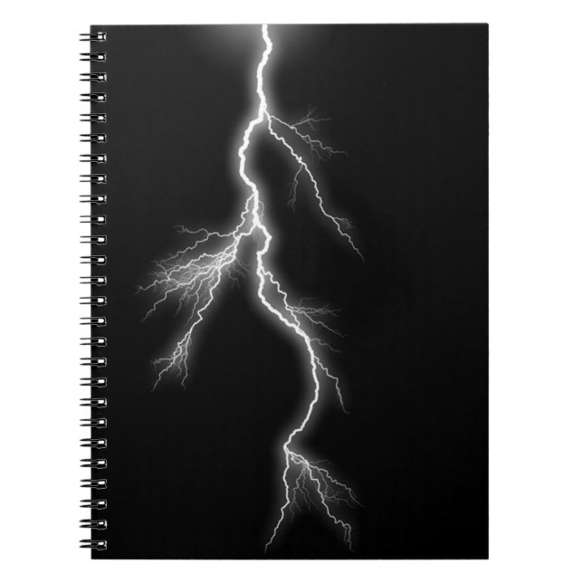 Caderno Espiral Raio Céu Negro (Frente)