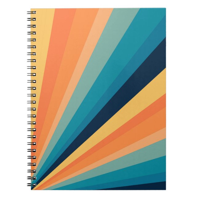 Caderno Espiral Raios solares retrorreflectores (Frente)