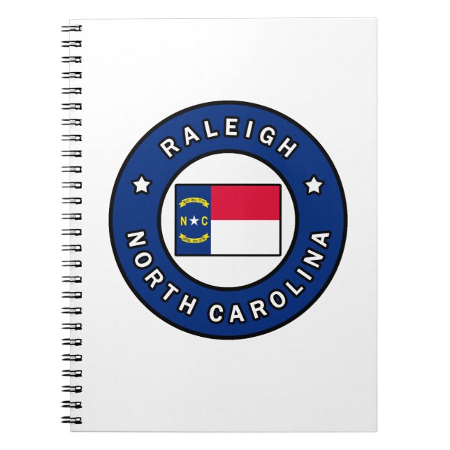 Caderno Espiral Raleigh Carolina do Norte (Frente)