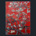 Caderno Espiral Ramais Vincent van Gogh com vermelho de Almond Blo<br><div class="desc">Vincent van Gogh Branches com Almond Blossom ainda viviam pintando em vermelho: post de arte floral impressionista</div>