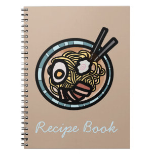 Caderno Espiral Ramen ama japonês giro
