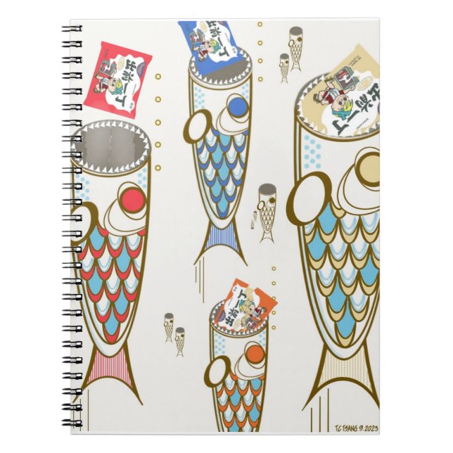 Caderno Espiral Ramen Noodle Deep Ocean Monster (Frente)