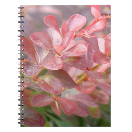 Caderno Espiral Ramificações bonito rosa