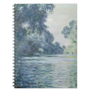 Caderno Espiral Ramo de Claude Monet do Seine perto de Giverny