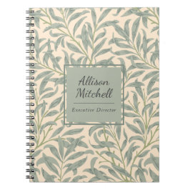 Caderno Espiral Ramo de Salgueiro Elegante Botânico William Morris