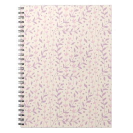 Caderno Espiral Ramos de Prado de Rosto Rosado de Primavera