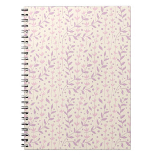 Caderno Espiral Ramos de Prado de Rosto Rosado de Primavera