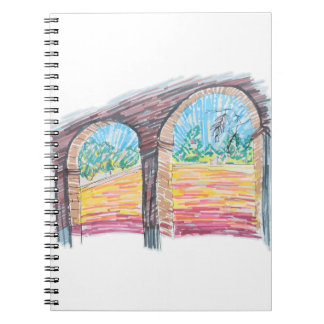 Caderno Espiral Ranhura Arco-Íris