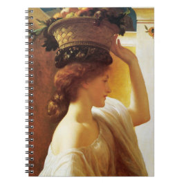 Caderno Espiral Rapariga com cesta de Fruta (por Frederic Leighton
