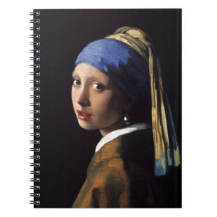 Caderno Espiral Rapariga com pintura de orelha por Vermeer