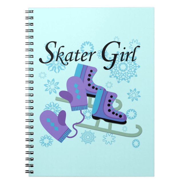 Caderno Espiral Rapariga de Skater (Frente)