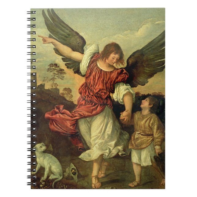 Caderno Espiral Raphael e Tobias, 1507-8 (óleo no painel) (Frente)