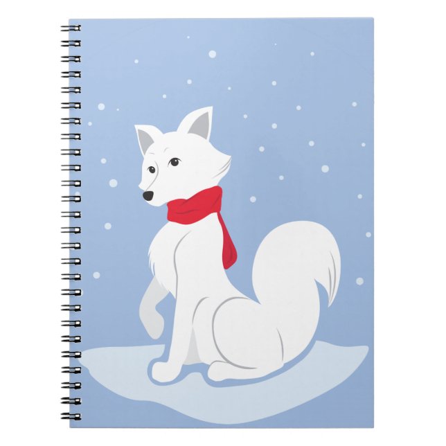 Caderno Espiral Raposa Árctica (Frente)
