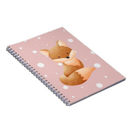 Caderno Espiral Raposa-Bebê de Verão