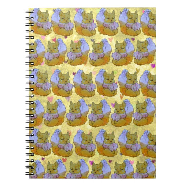 Caderno Espiral Raposa chamada Dice (Frente)