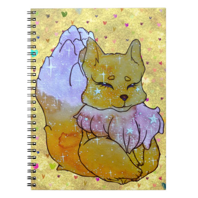 Caderno Espiral Raposa chamada Dice (Frente)