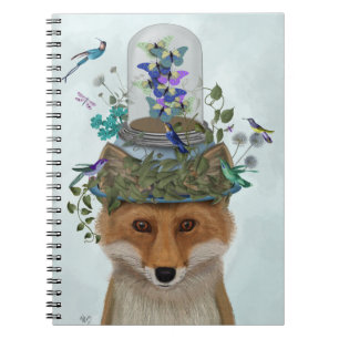 Caderno Espiral Raposa com Barra de Borboleta