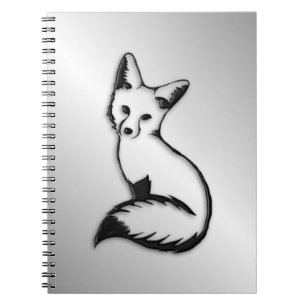 Caderno Espiral Raposa de Prata