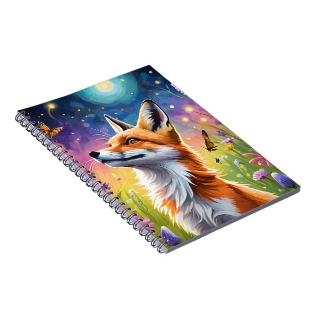 Caderno Espiral Raposa Majestosa (Lado Direito)