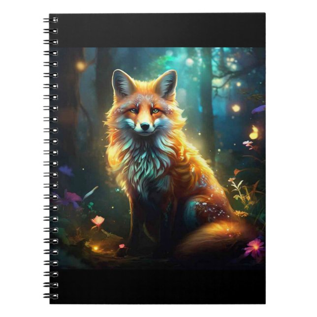 Caderno Espiral Raposa sofisticada (Frente)