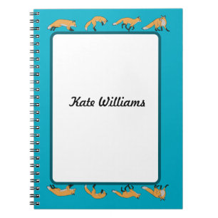 Caderno Espiral Raposa Vermelha Personalizada