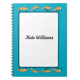 Caderno Espiral Raposas Vermelhas Personalizadas