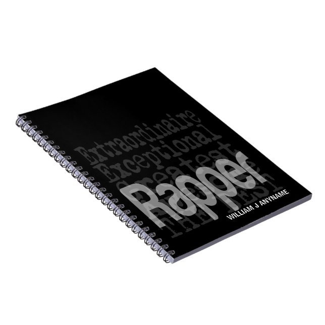 Caderno Espiral Rapper Extraordinaire CUSTOM (Lado Direito)